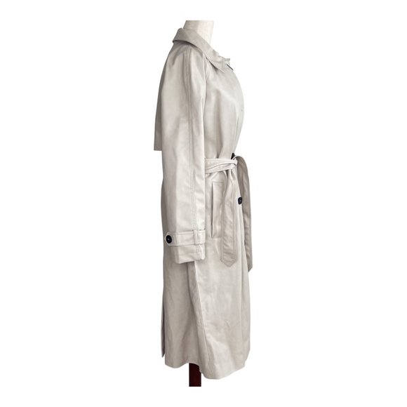 Zara Faux Leather Trench Coat - Picture 3 of 6